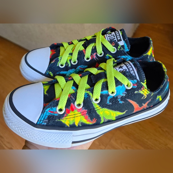 Converse CTAS OX Dinoverse Toddler Kids Low Lace Up Shoes, Sz 13 - Picture 1 of 8